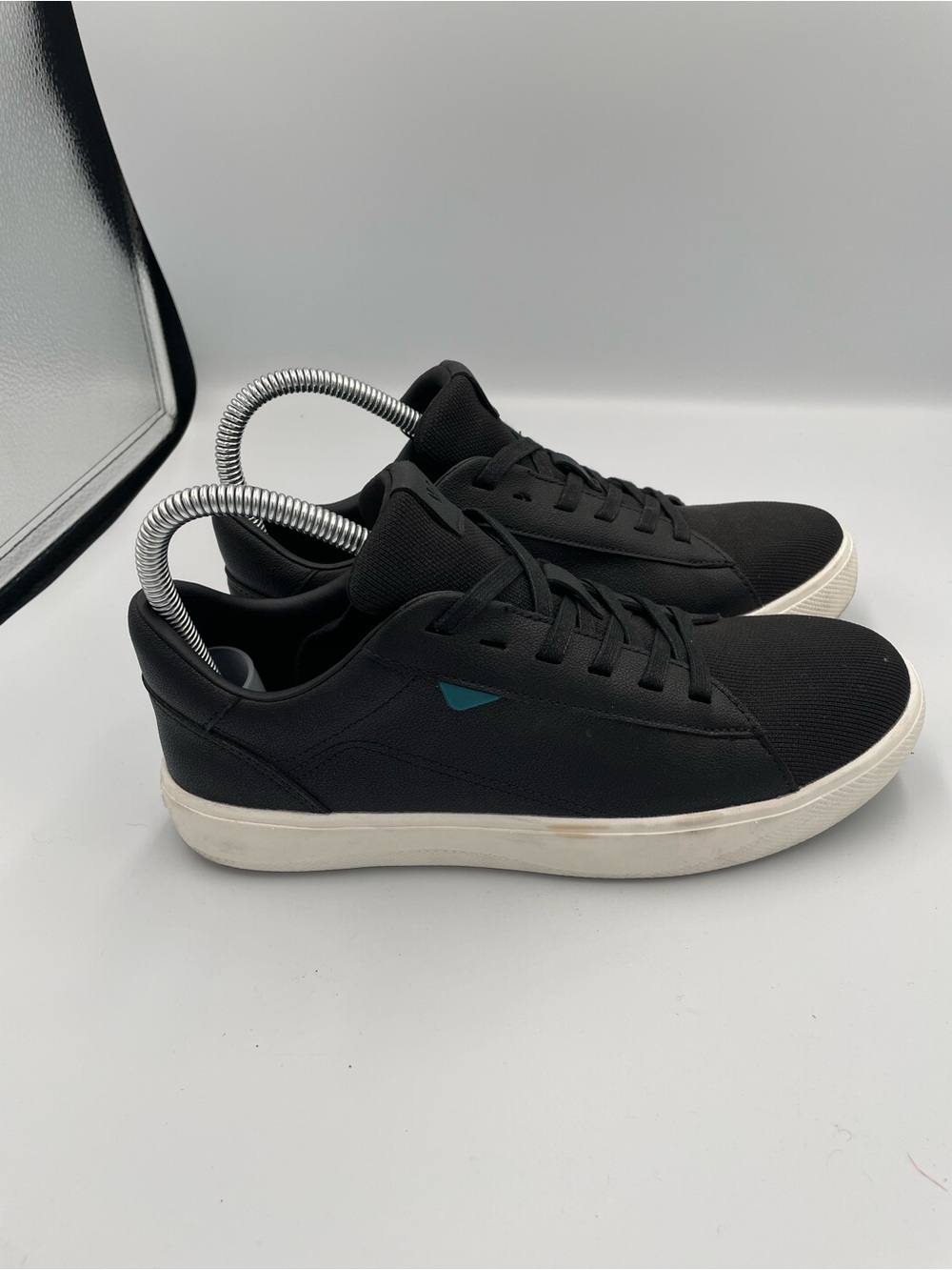 Vessi Soho Sneaker 2 Womens Size 7 Waterproof Shoes Casual Asphalt Black White